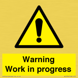 Warning Work in progress